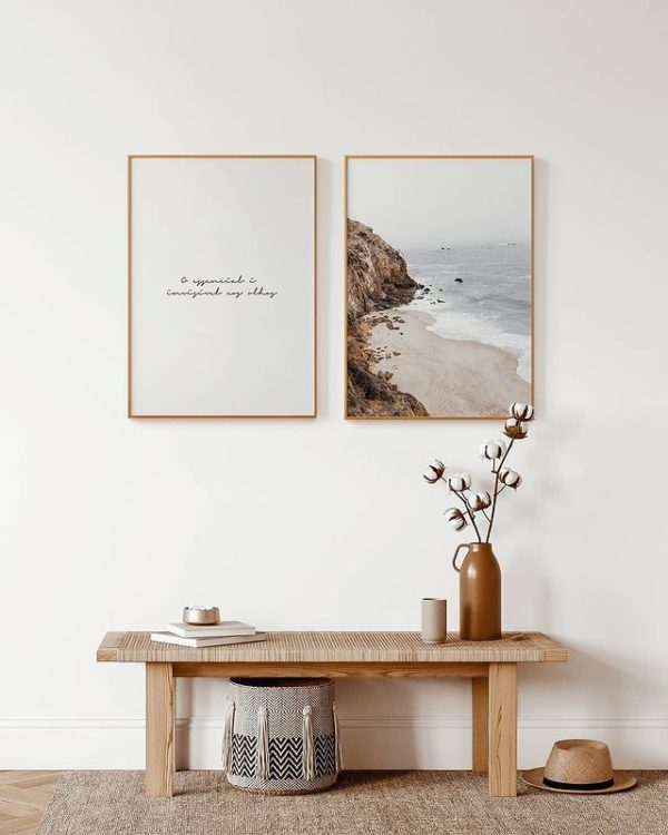 Conjunto de 2 Quadros | Dupla O Essencial é Invisível & A Costa