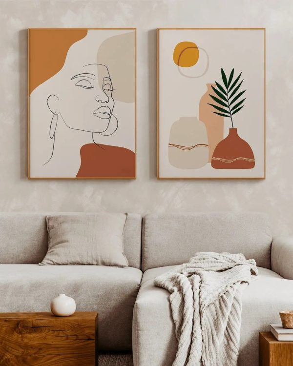 Conjunto de 2 Quadros | Dupla Ancestralidade Afro & O Ceramista - 70x100cm