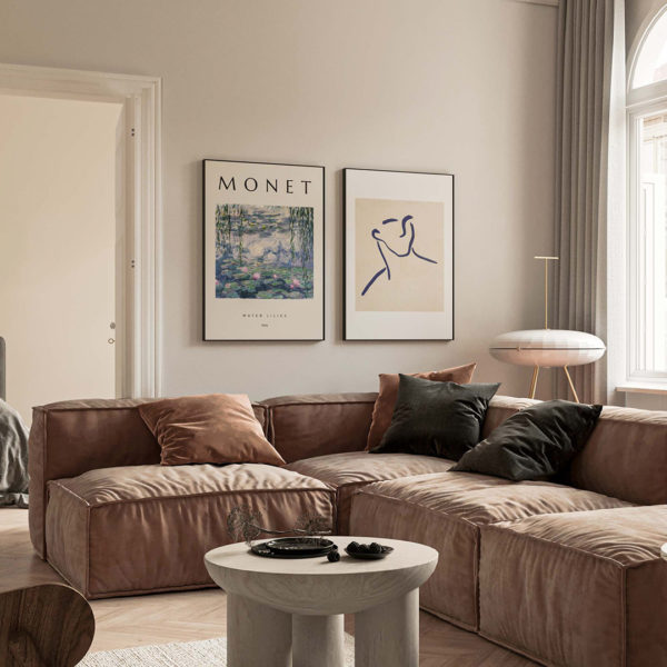 Conjunto de 2 Quadros | Dupla Monet Inspired