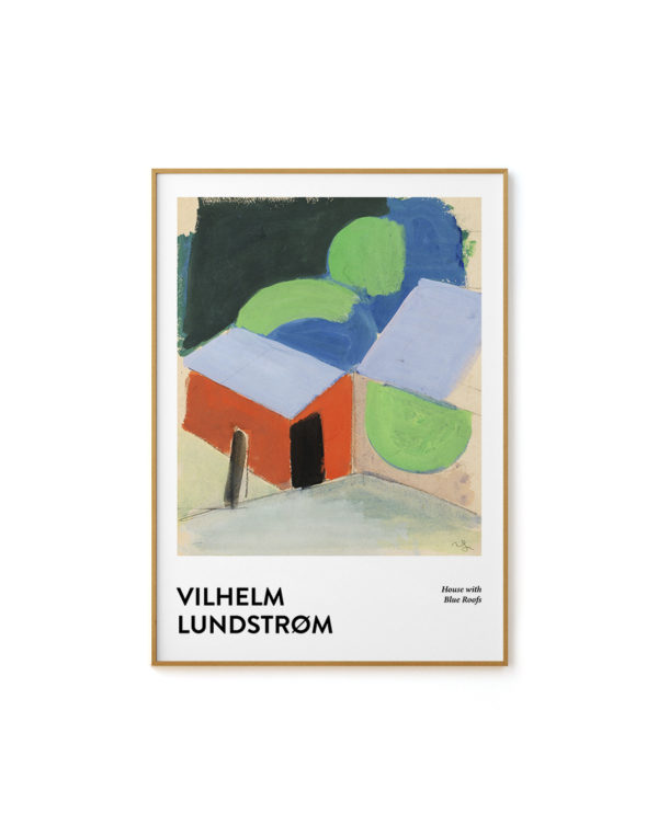 House With Blue Roofs by Vilhelm Lundstrom