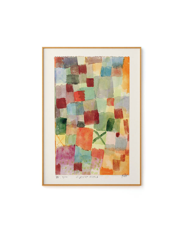 Watercolor with Dark Green Cross by Paul Klee