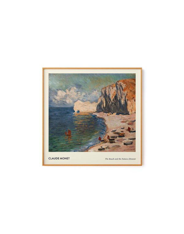 The Beach and the Falaise D'amont by Monet