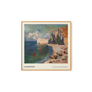 The Beach and the Falaise D'amont by Monet