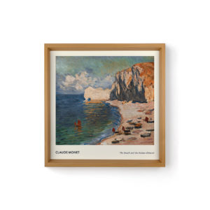The Beach and the Falaise D'amont by Monet