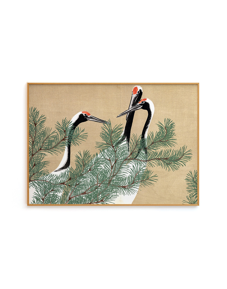 Cranes by Kamisaka Sekka