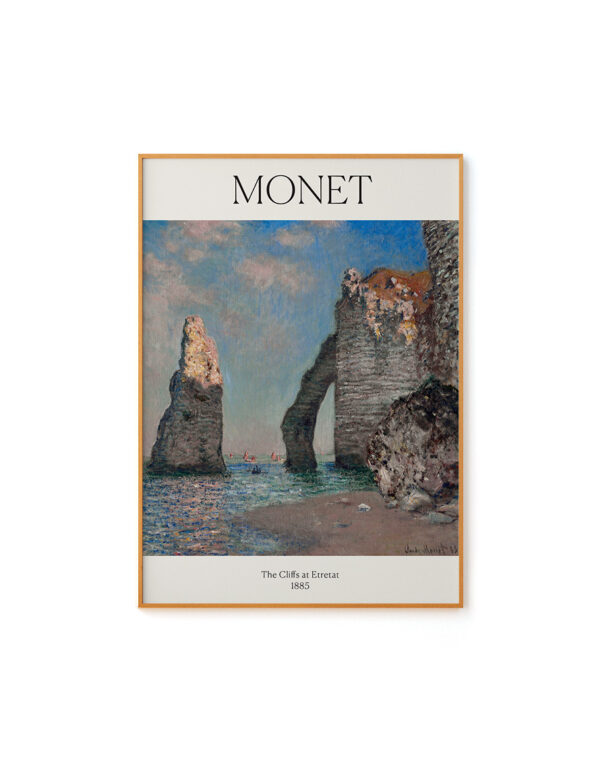 The Cliffs at Etretat by Claude Monet
