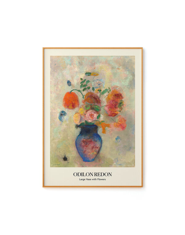 Large Vase with Flowers by Odilon Redon