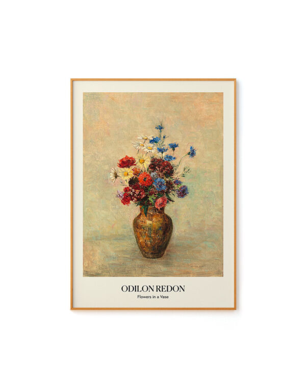 Flowers in a Vase by Odilon Redon