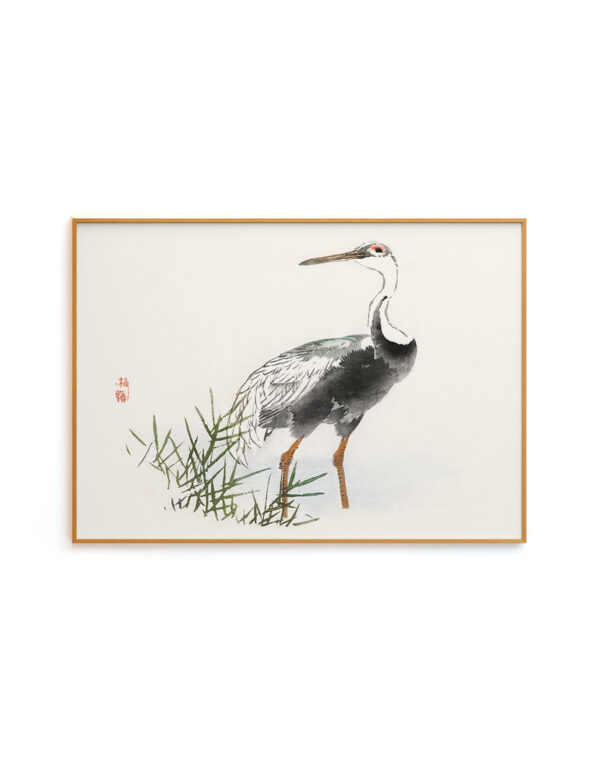 Crane by Kōno Bairei