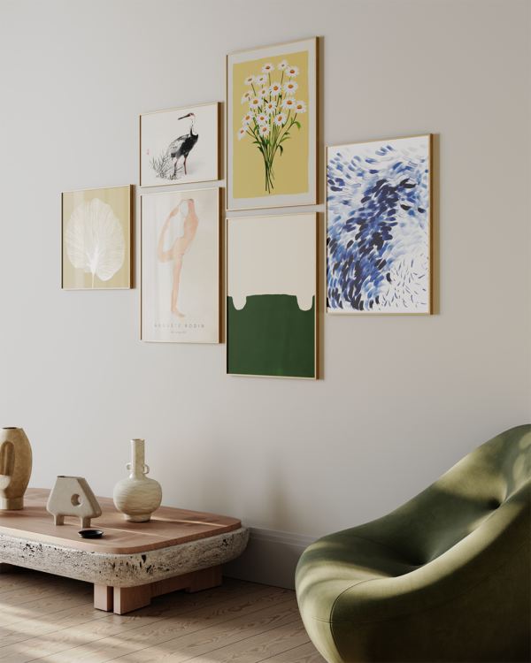 Conjunto de 6 Quadros | Gallery Wall Além do Olhar