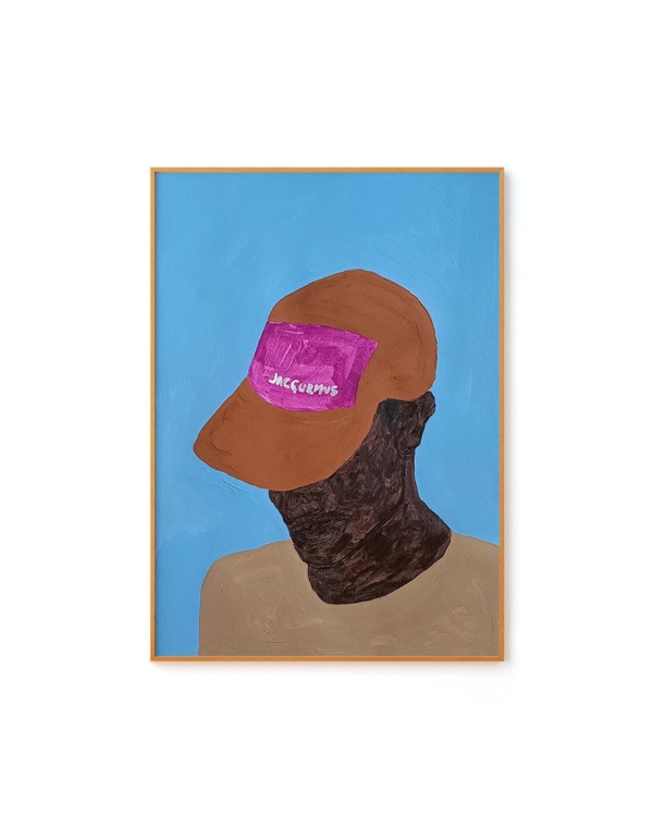 Jovem Preto de Boné Jacquemus