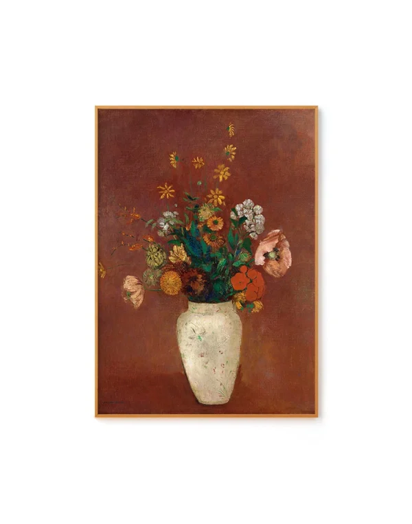 Bouquet in a Chinese Vase by Odilon Redon