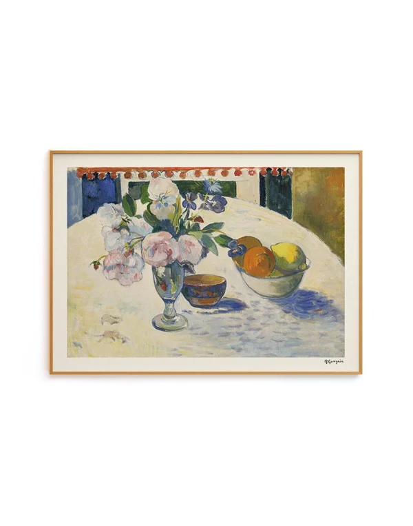 Flowers and a Bowl of Fruit by Paul Gauguin