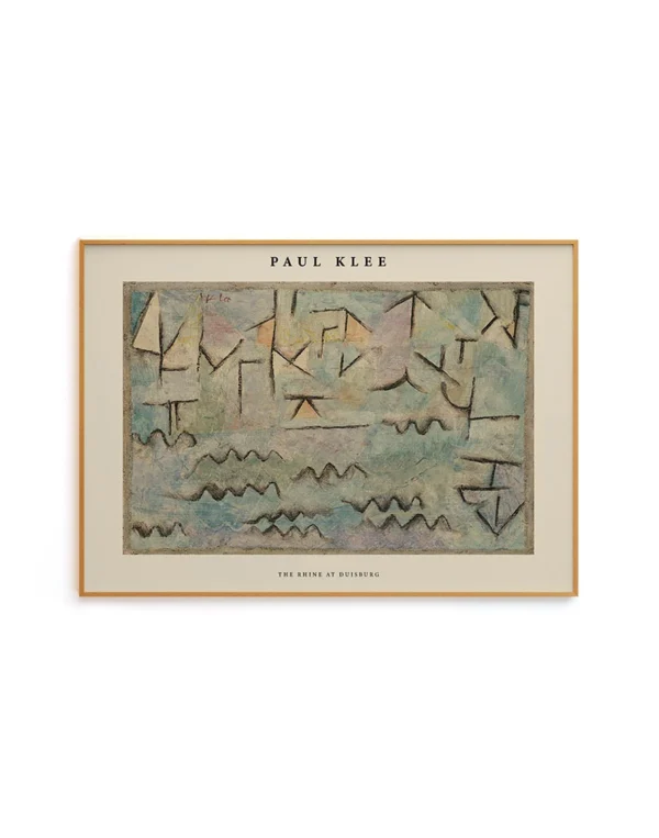 The Rhine at Duisburg by Paul Klee